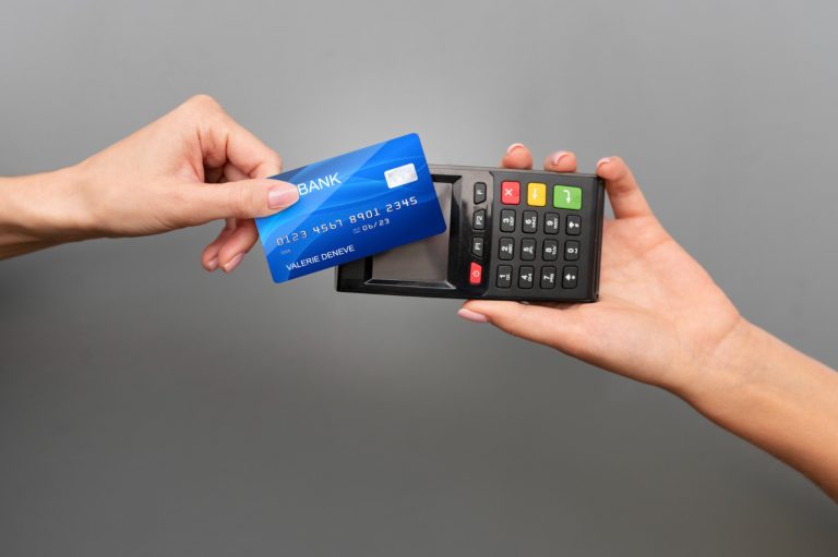 Someone using the United Explorer Card.